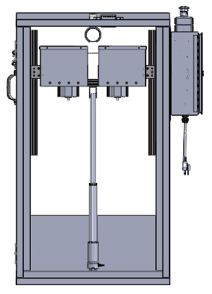 Hydroponic herb harvester — CAD detail