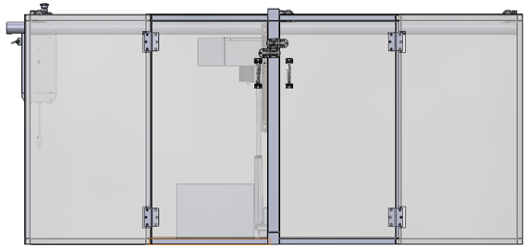 Hydroponic herb harvester — CAD detail