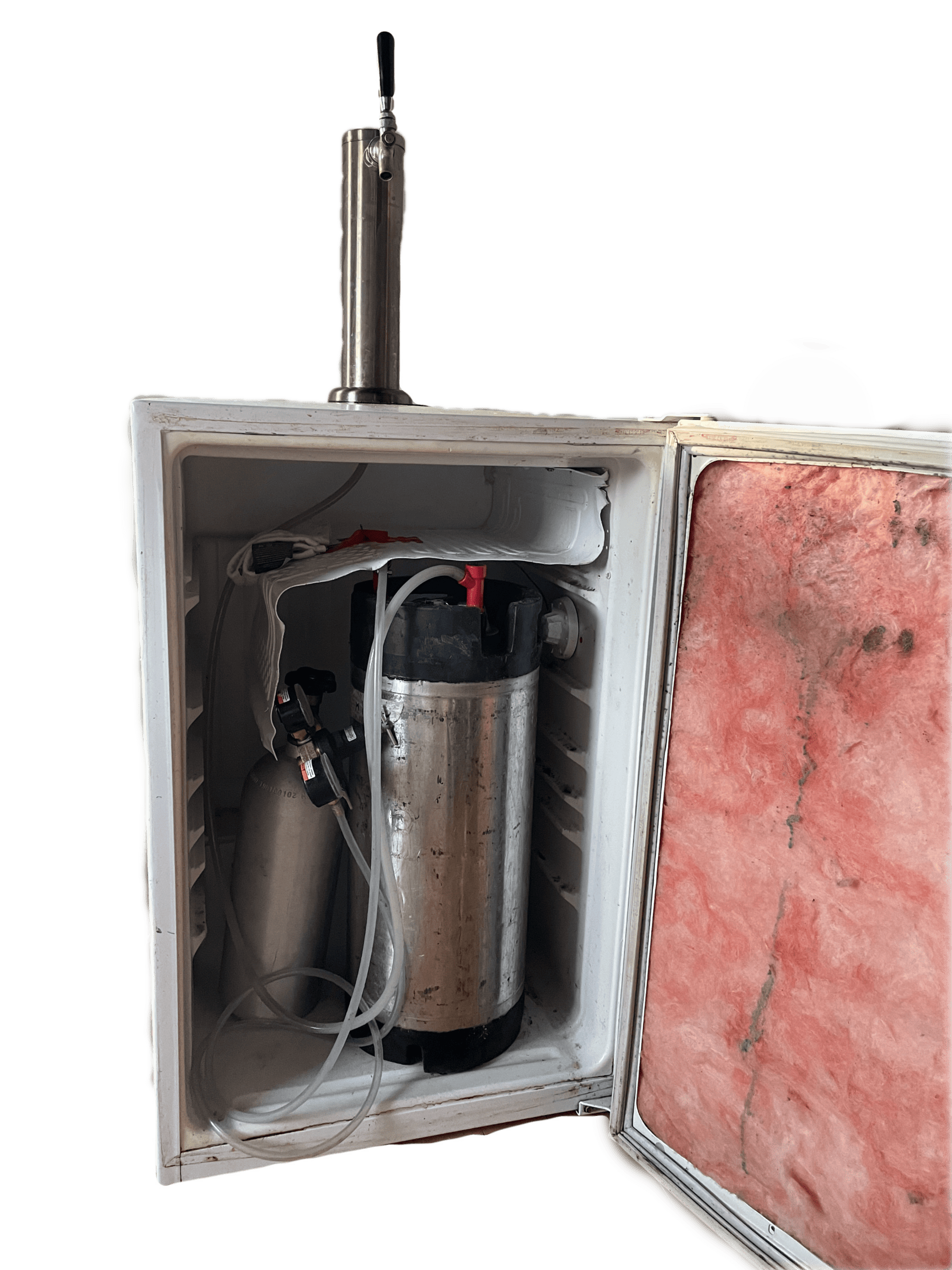 Top Floor Brewing kegerator — detail