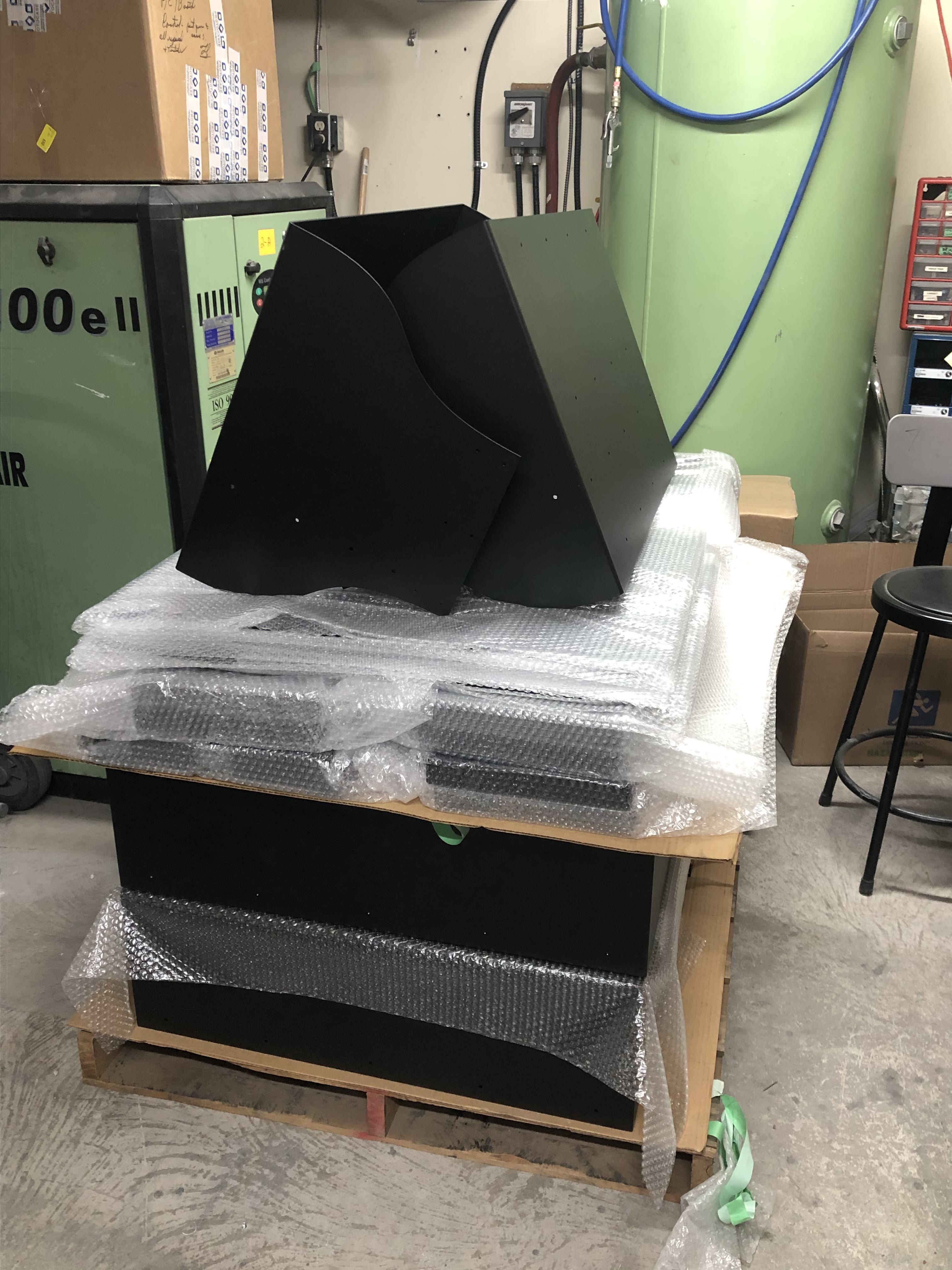 PEM tool shelving — installed unit